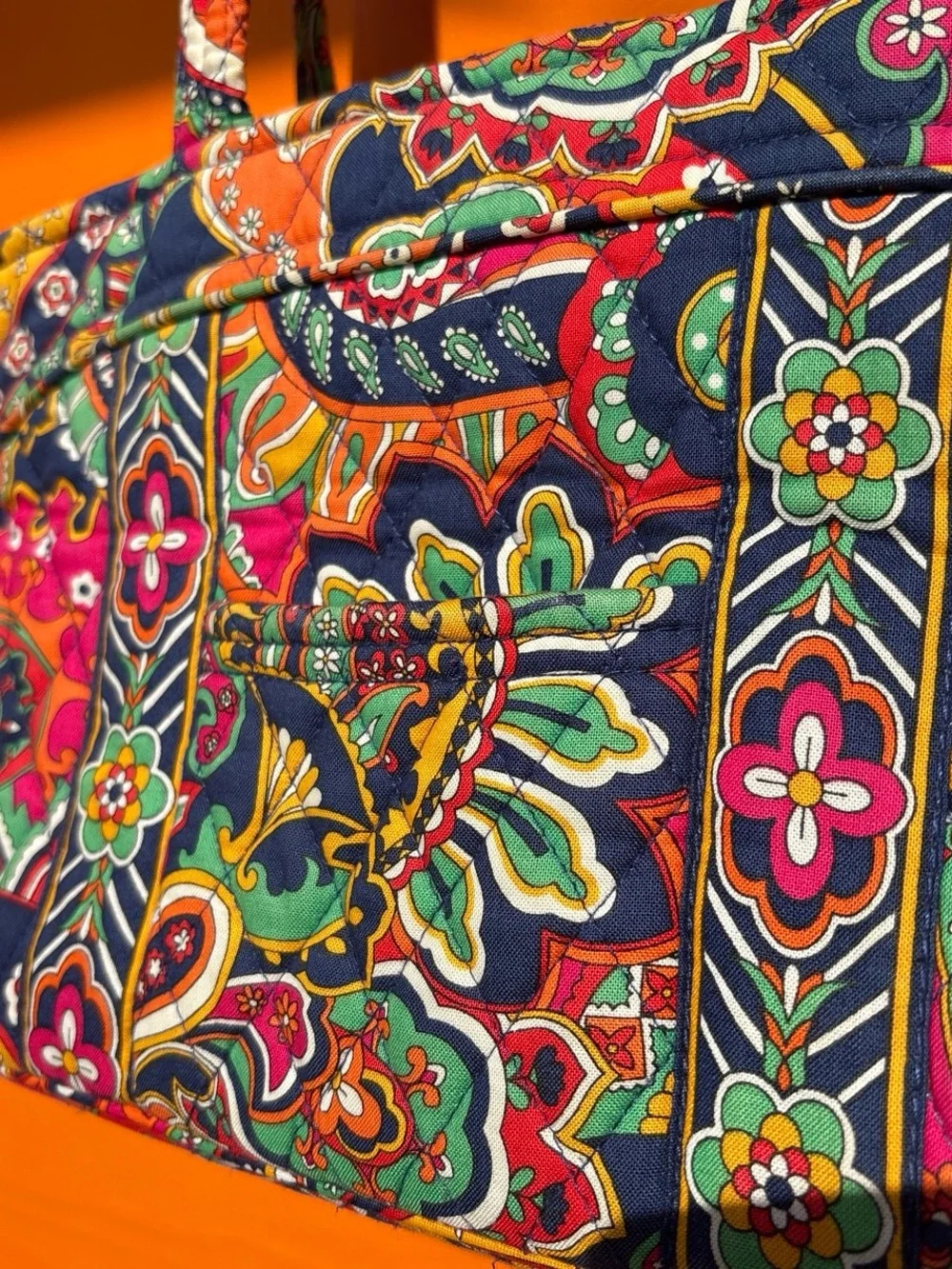 Vera Bradley Get Carried Away travel tote in Venetian Paisley